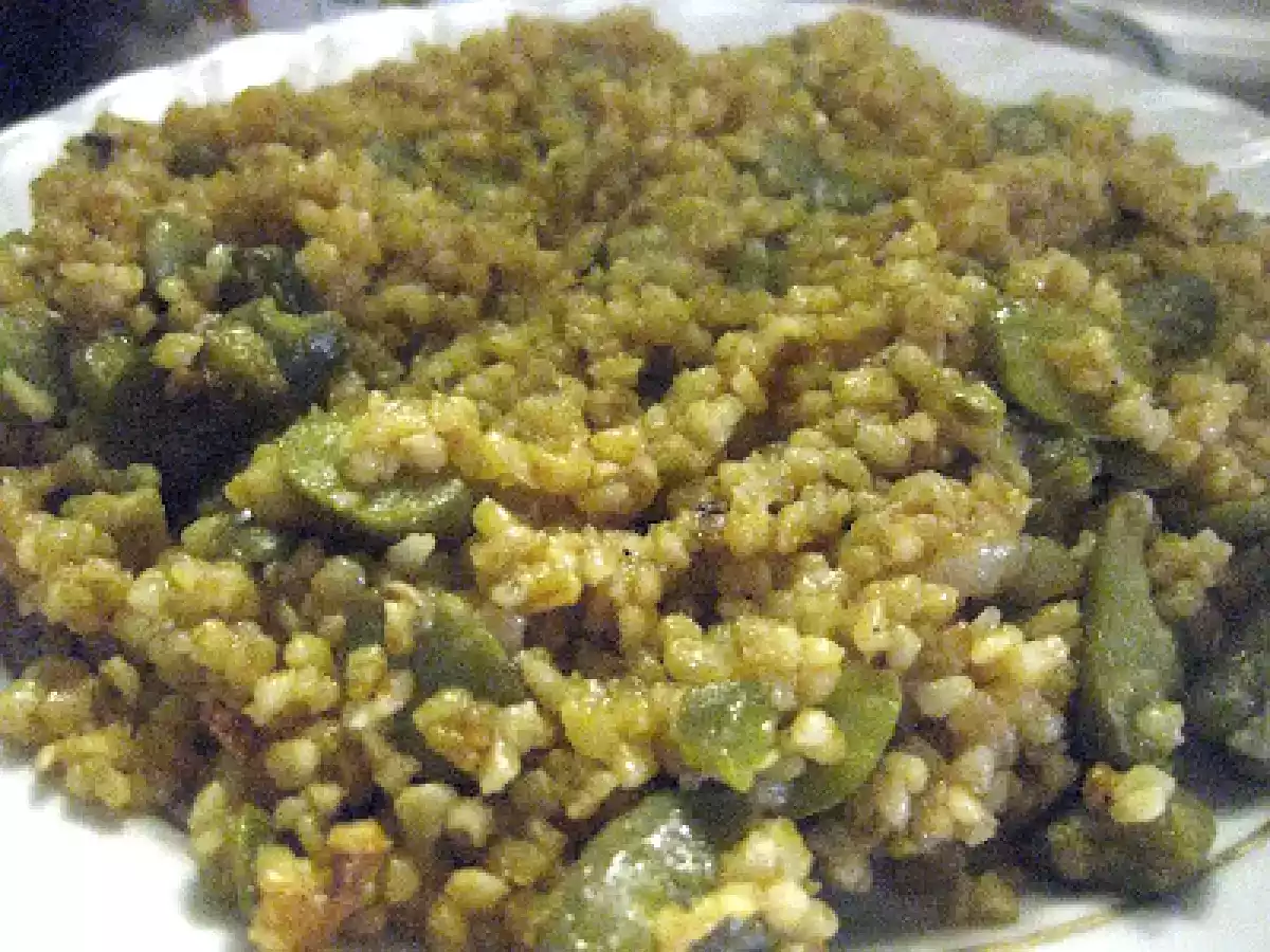 TAZE BAKLALI BULGUR PİLAVI