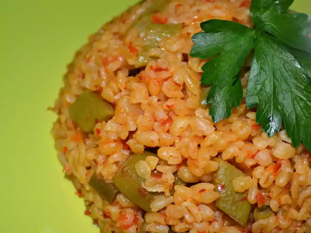 TAZE FASÜLYELİ BULGUR PİLAVI - fotoğraf 2