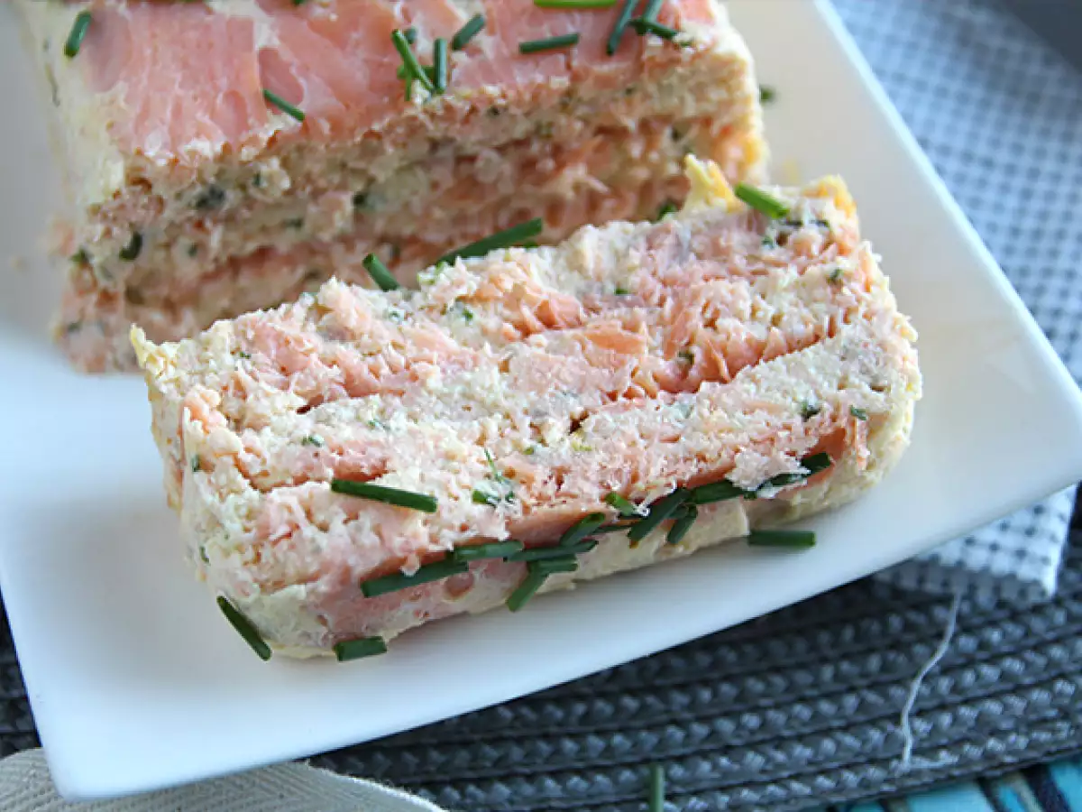 Taze somon ve somon füme terrine - fotoğraf 2