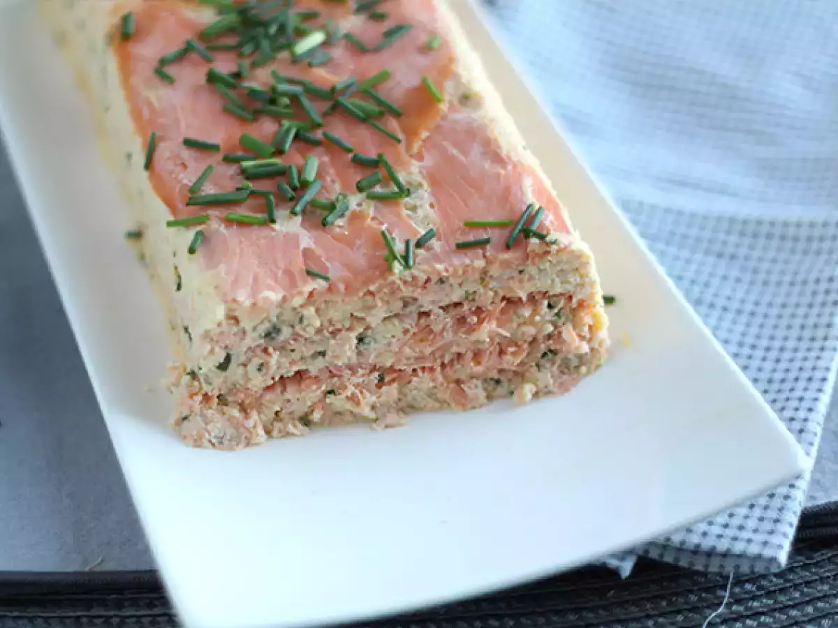 Taze somon ve somon füme terrine - fotoğraf 4