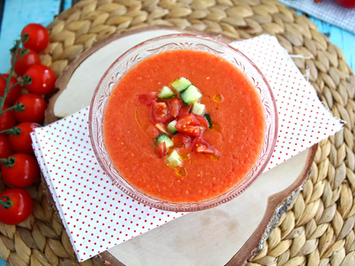 Taze ve kolay gazpacho - fotoğraf 2