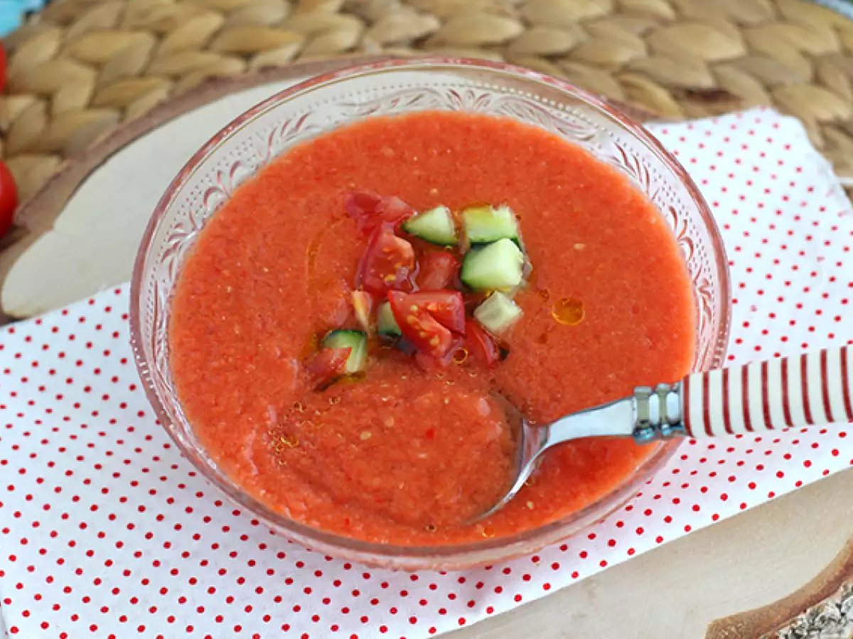 Taze ve kolay gazpacho - fotoğraf 4