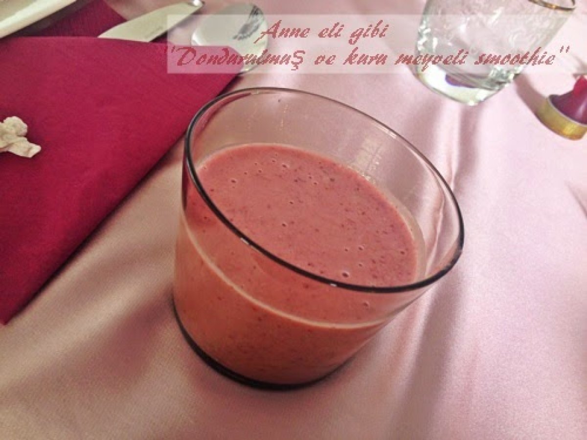 Tefal Activflow ile dondurulmuş ve kuru meyveli smoothie