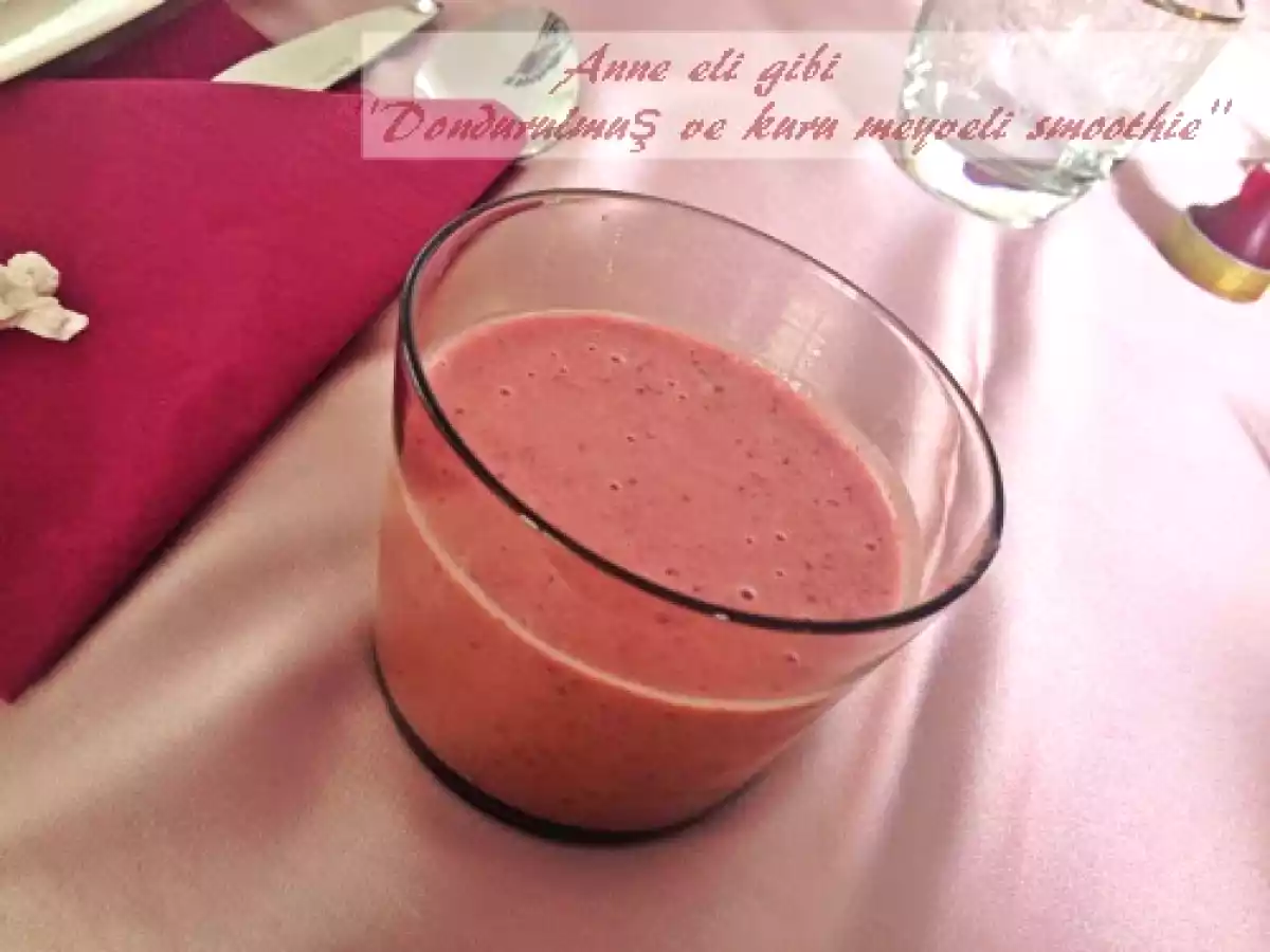 Tefal Activflow ile dondurulmuş ve kuru meyveli smoothie