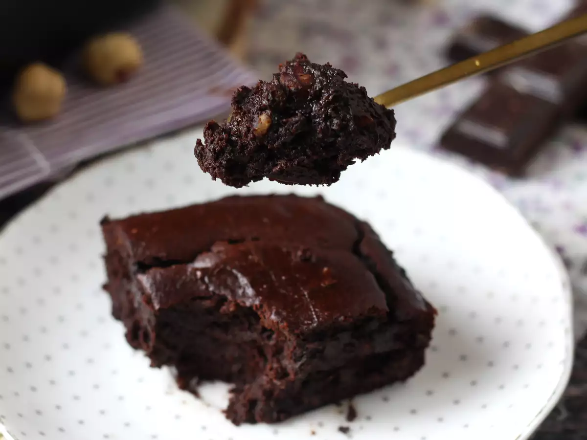 Tereyağı ve yağsız tatlı patatesli brownie - fotoğraf 2