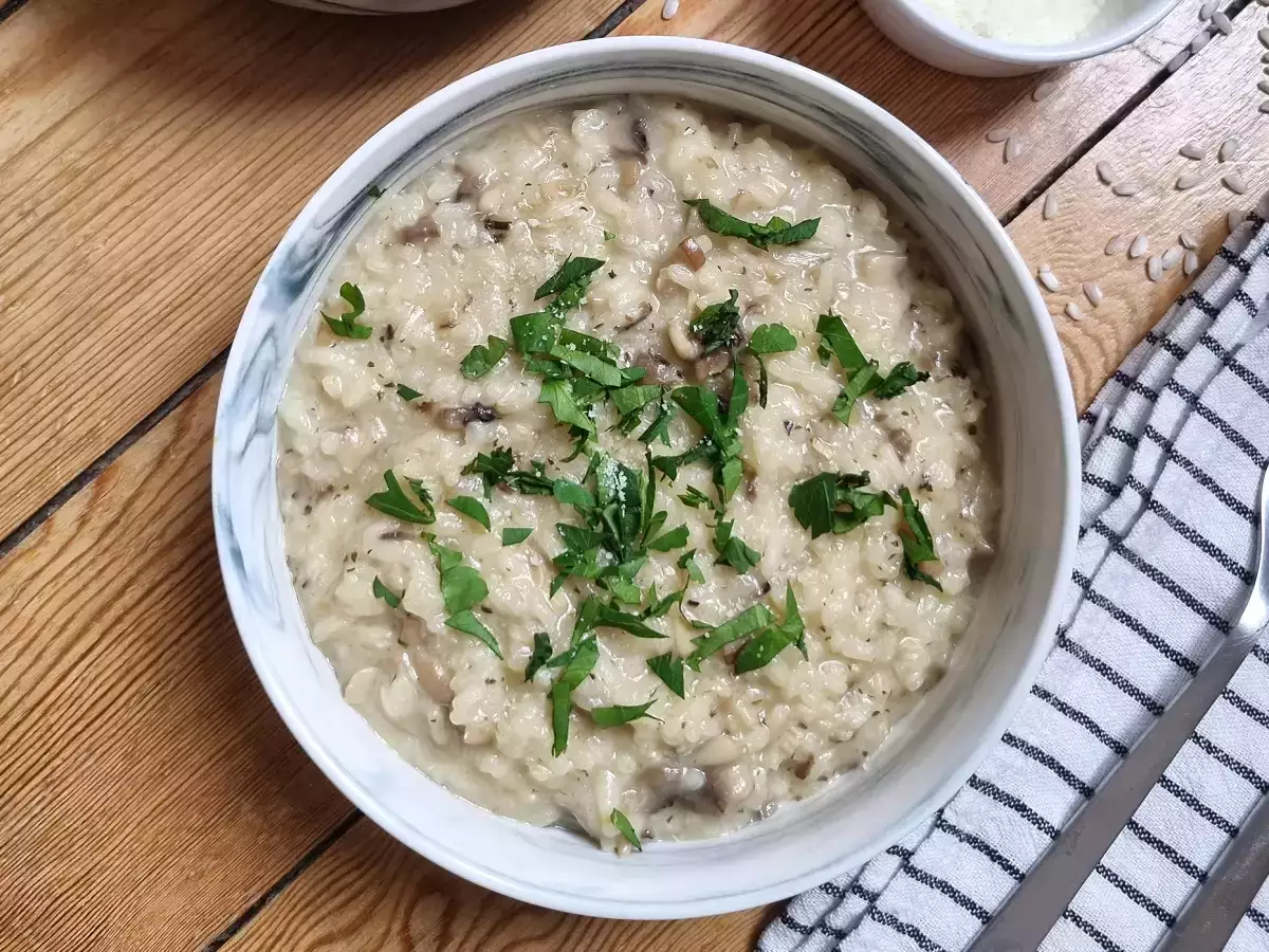 Thermomix'te Mantarlı Risotto