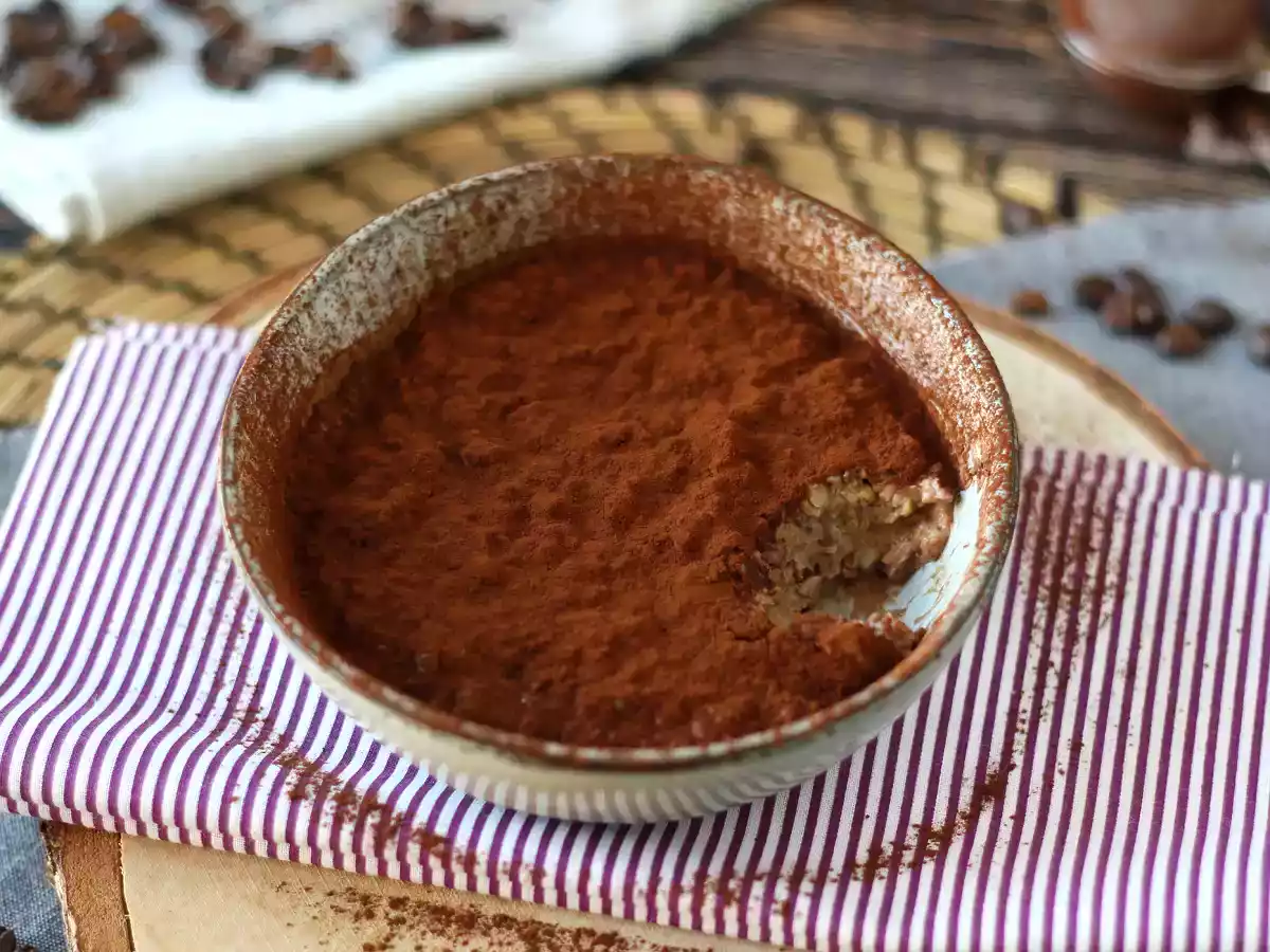 Tiramisu aromalı gecelik yulaf, mükemmel kahve ve kakao kahvaltısı! - fotoğraf 4