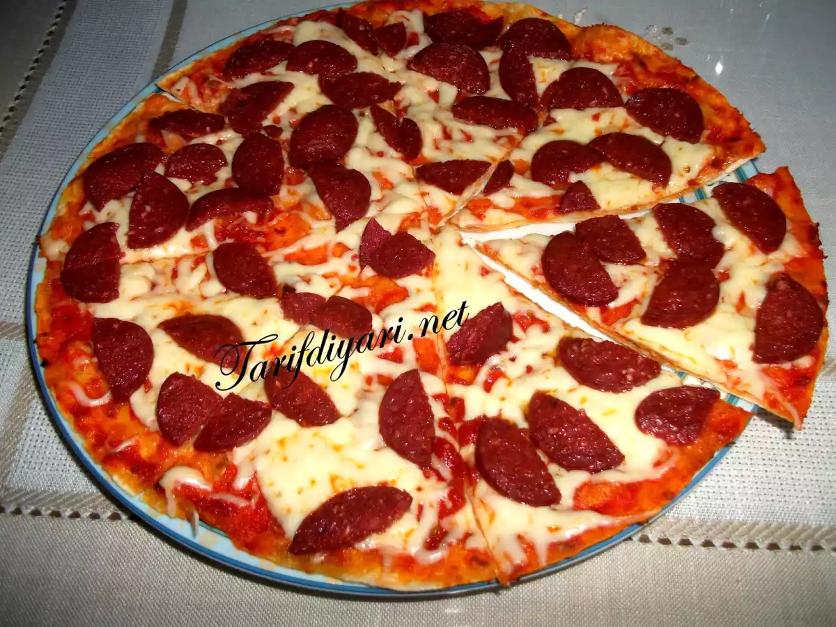 TORTİLLA EKMEĞİNDEN PİZZA(lavaş pizza)