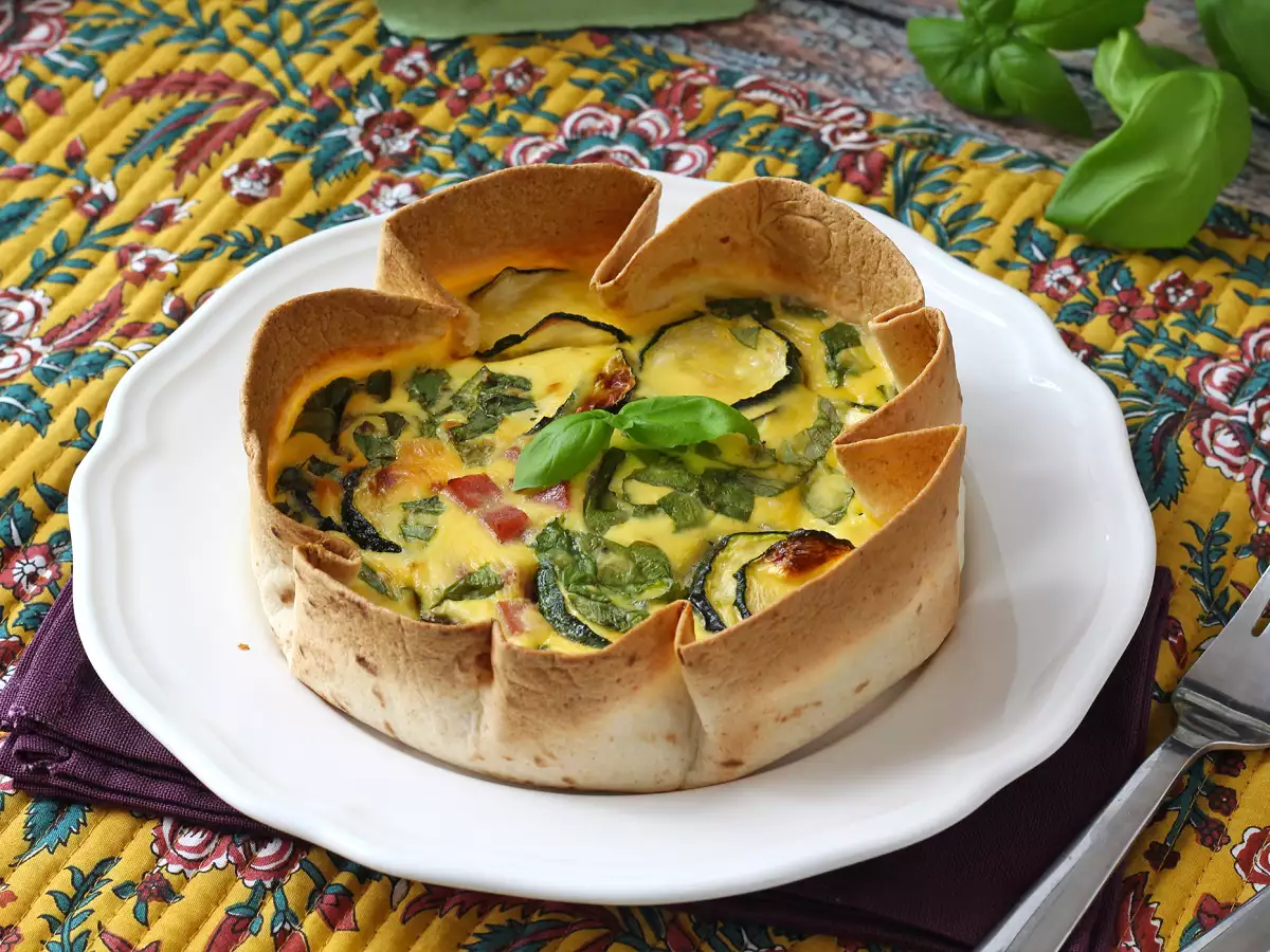 Tortilla ile hamursuz kiş yapmak mümkün! Hafif kiş tarifi - fotoğraf 2