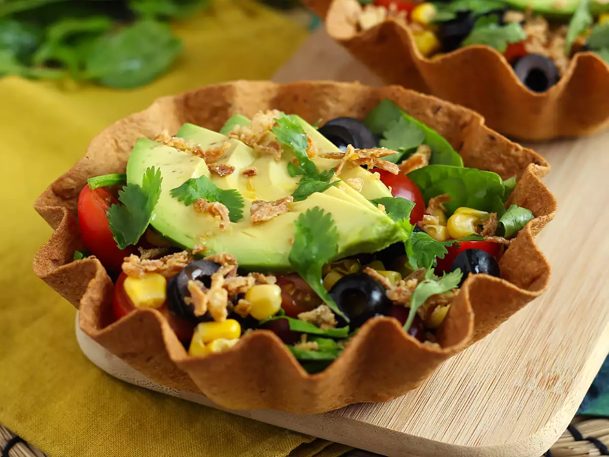 Tortilla kasesi nasıl yapılır? Bulaşıksız, kolay salata tarifi - fotoğraf 5