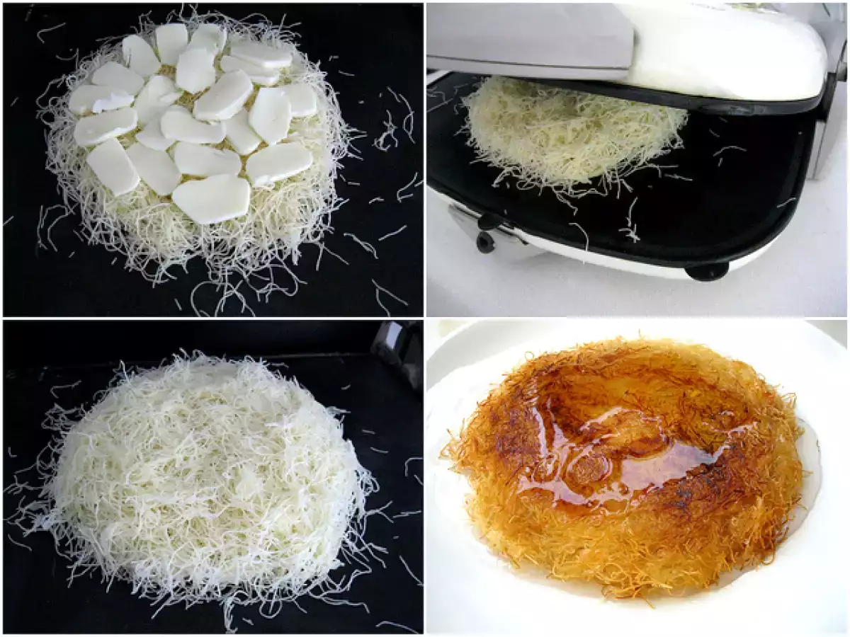Tost makinesinde pratik künefe yapılışı - fotoğraf 3