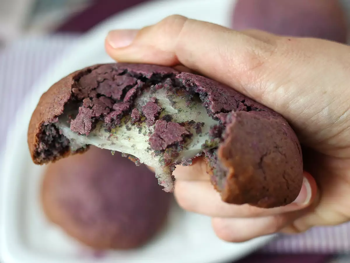 Ube'li mochi kurabiyeleri - fotoğraf 3