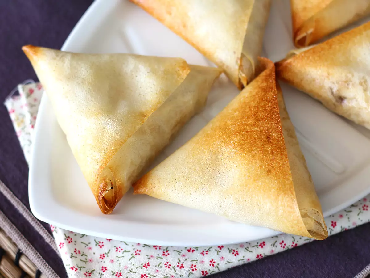 Uskumru ve fromage frais ile Samoussas - fotoğraf 3