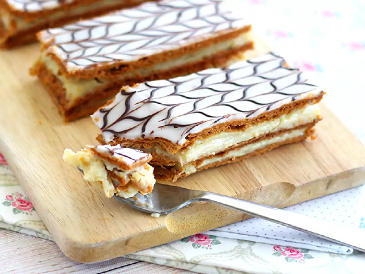 Vanilyalı mille feuille - fotoğraf 4