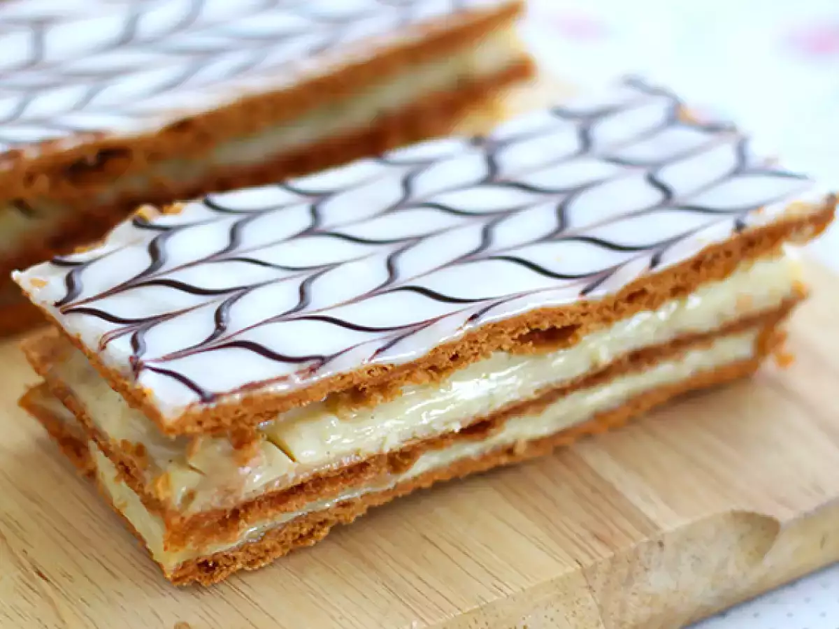 Vanilyalı Mille-Feuille (Milföy Pastası) - fotoğraf 2