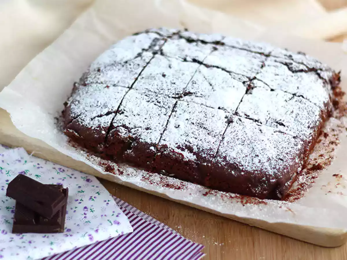 Vegan brownie, yumurta ve süt içermez