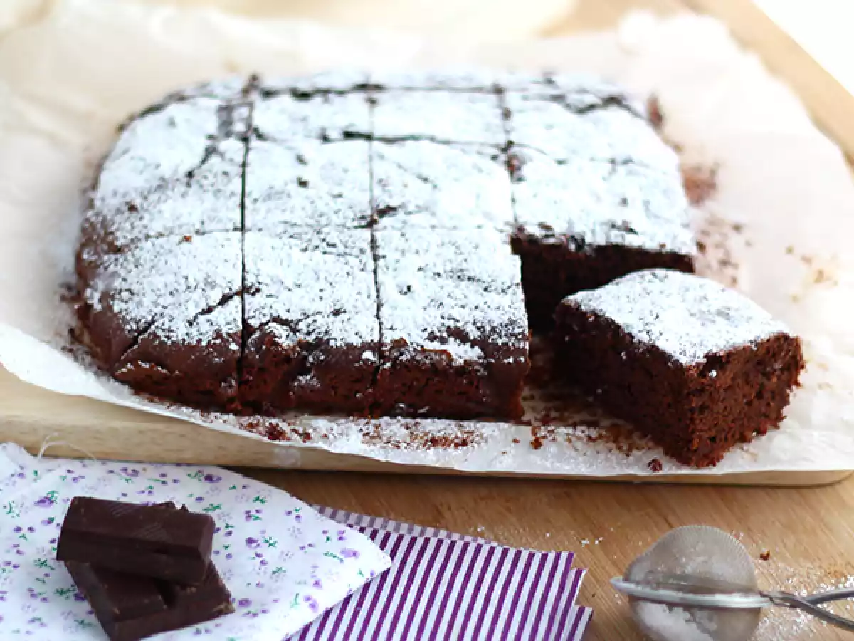 Vegan brownie, yumurta ve süt içermez - fotoğraf 2