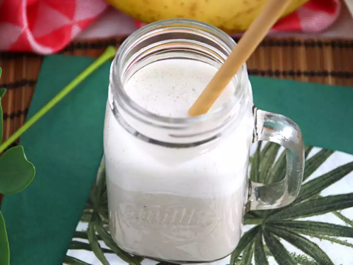 Vegan muzlu milkshake - fotoğraf 4