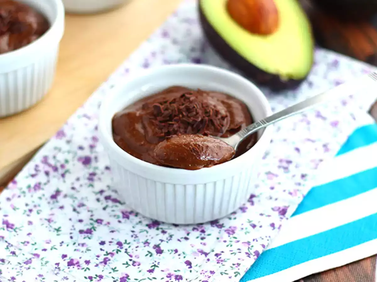 Vegan tatlı kremaları - Çikolata, muz, avokado - fotoğraf 3