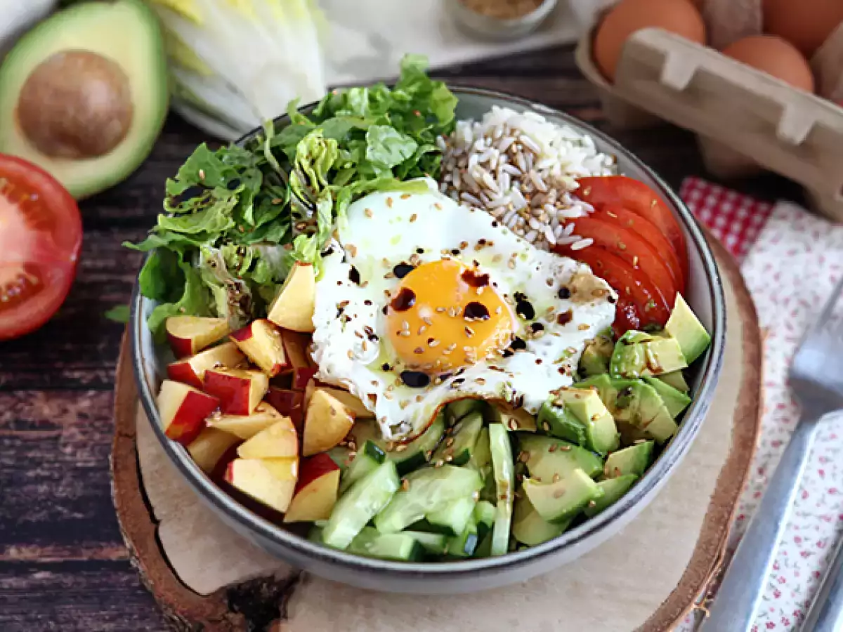 Vejetaryen Buddha kasesi – Rengârenk ve dengeli bir salata! - fotoğraf 3
