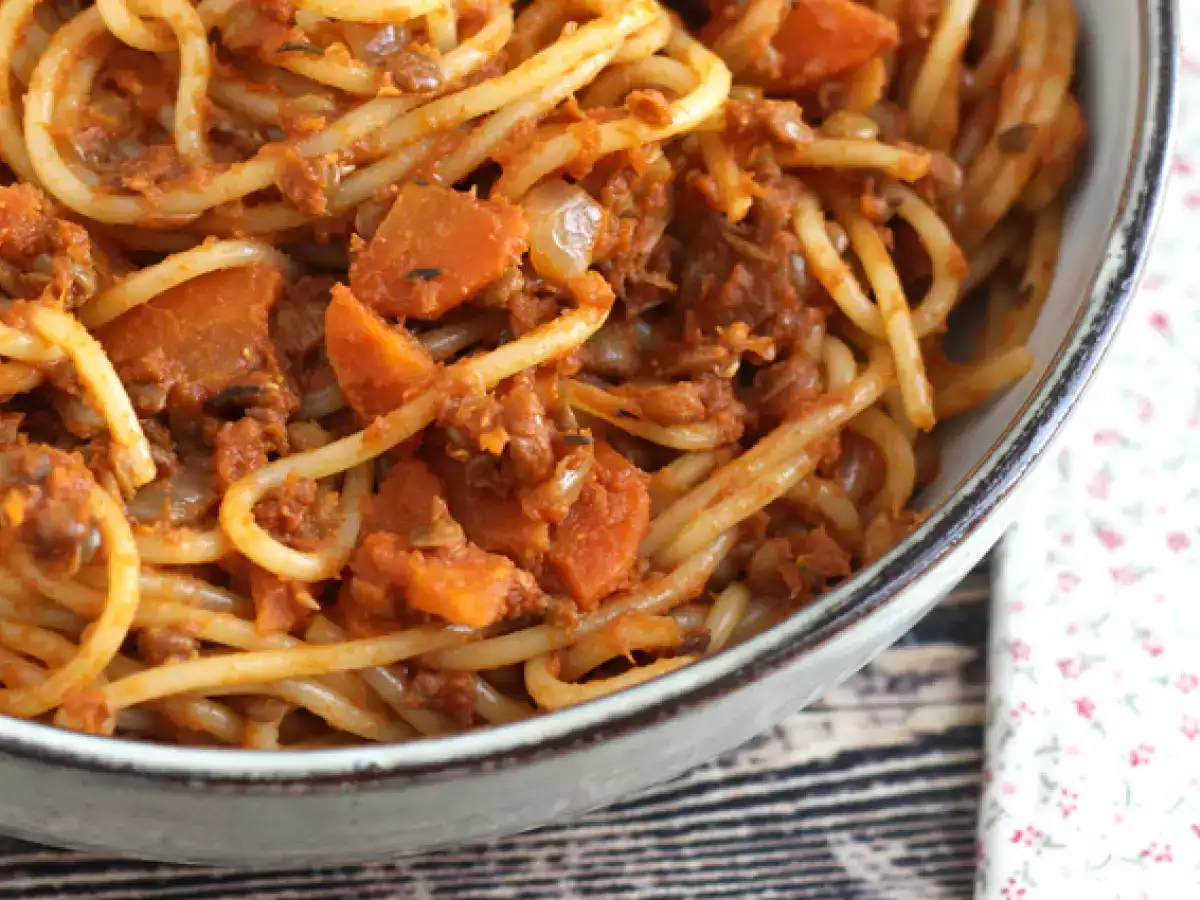 Vejetaryen spagetti bolonez! - fotoğraf 2