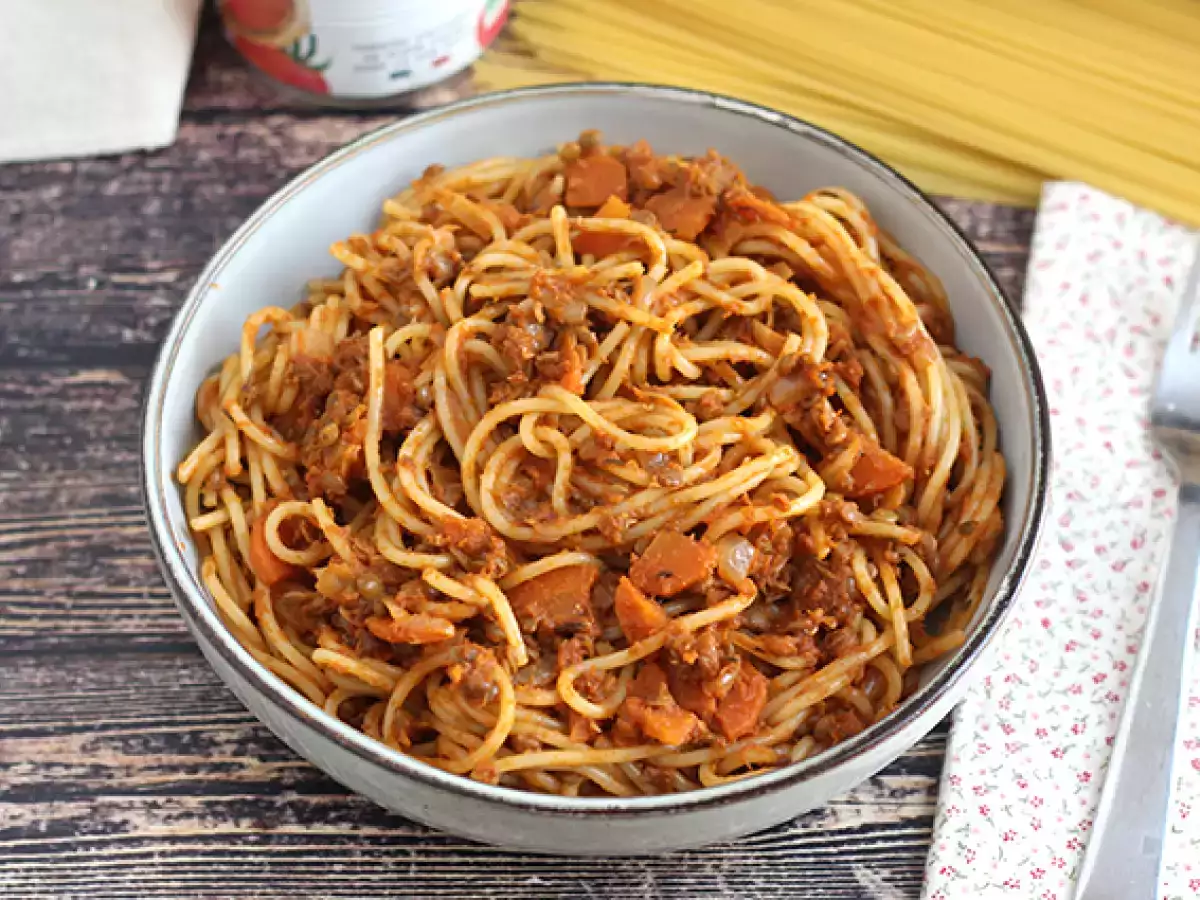 Vejetaryen spagetti bolonez! - fotoğraf 3