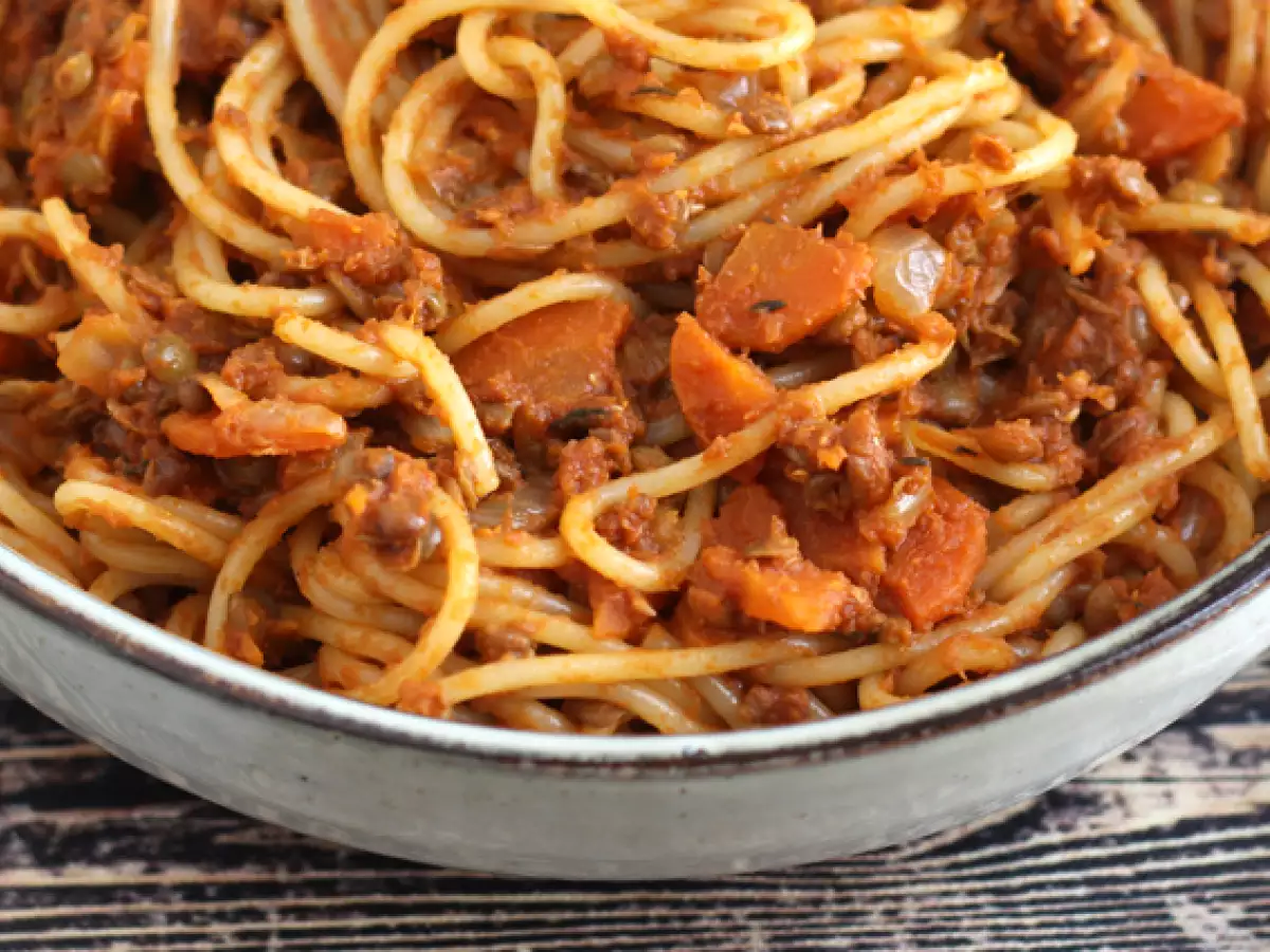 Vejetaryen spagetti bolonez! - fotoğraf 4