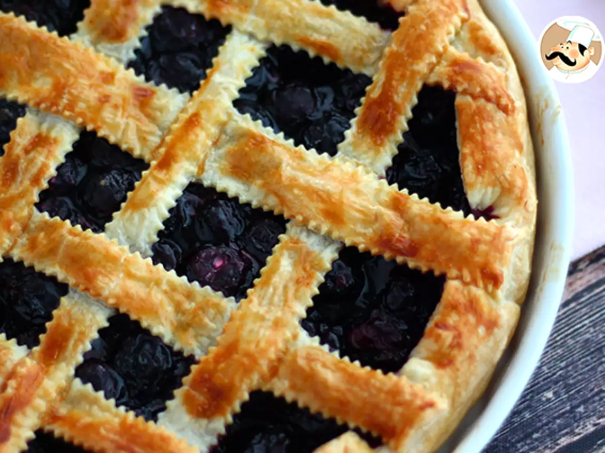 Vişneli milföy hamurlu tart - fotoğraf 2