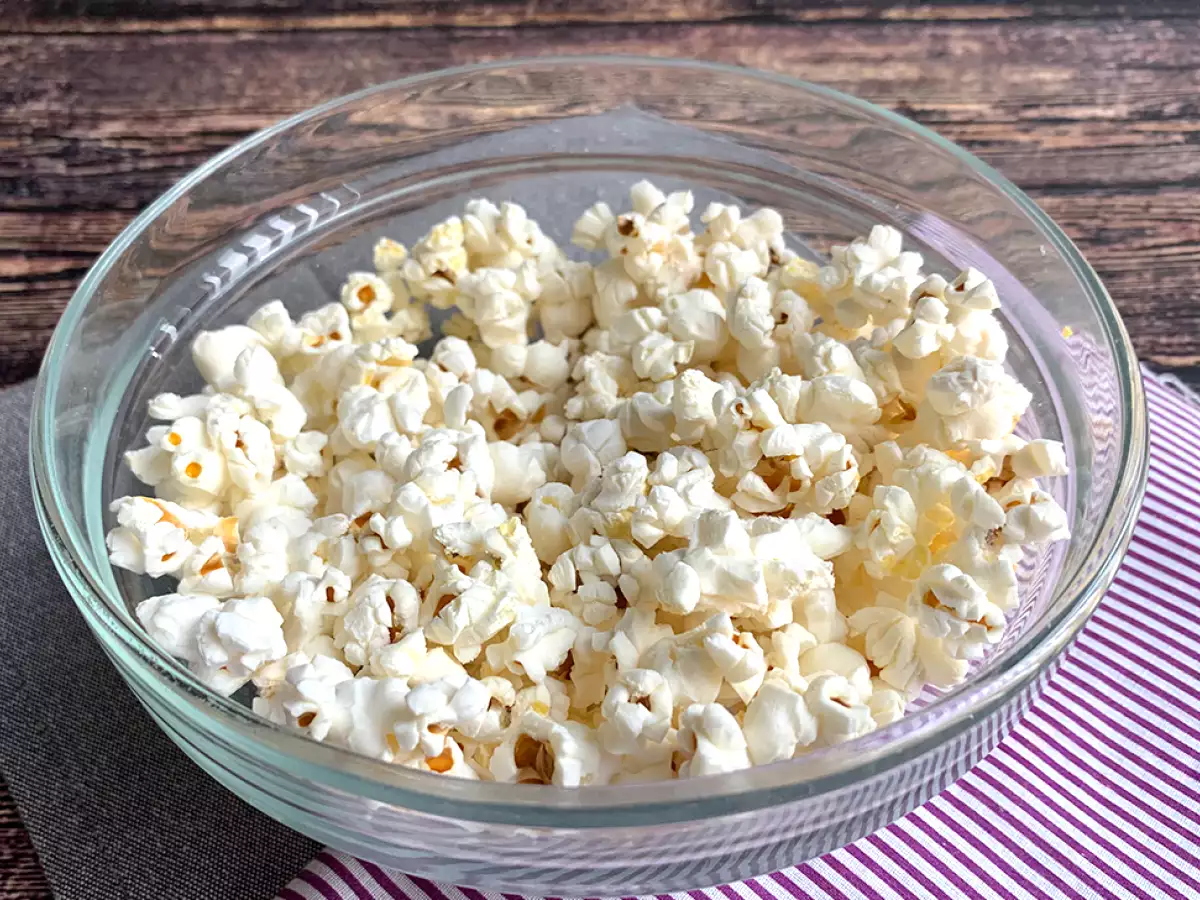 Yağsız mikrodalga patlamış mısır - fotoğraf 4