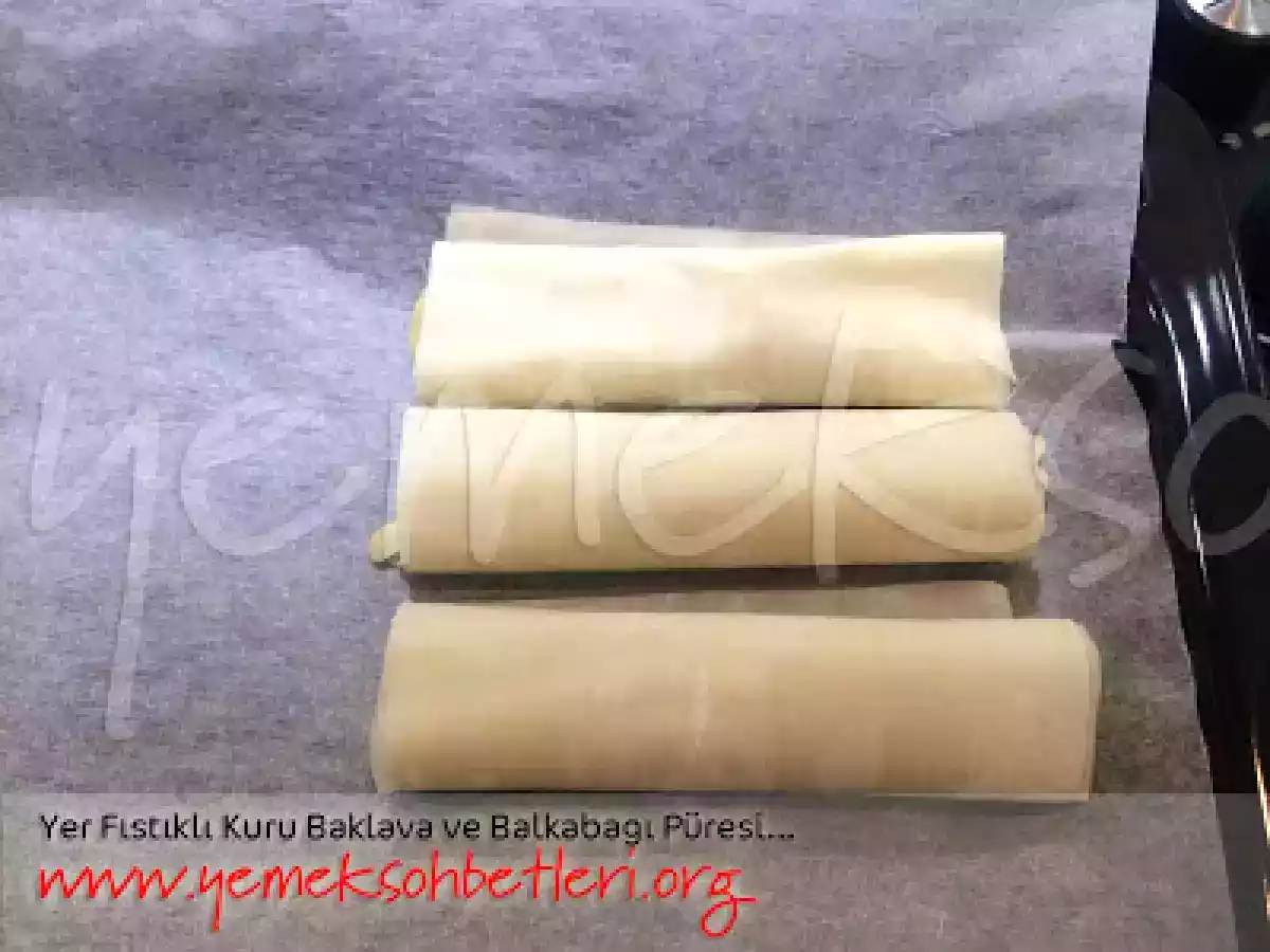 Yer Fıstıklı Kuru Baklava ve Balkabağı Püresi - fotoğraf 3