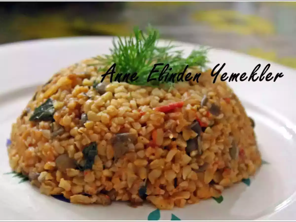 YEŞİL MERCİMEKLİ BULGUR PİLAVI