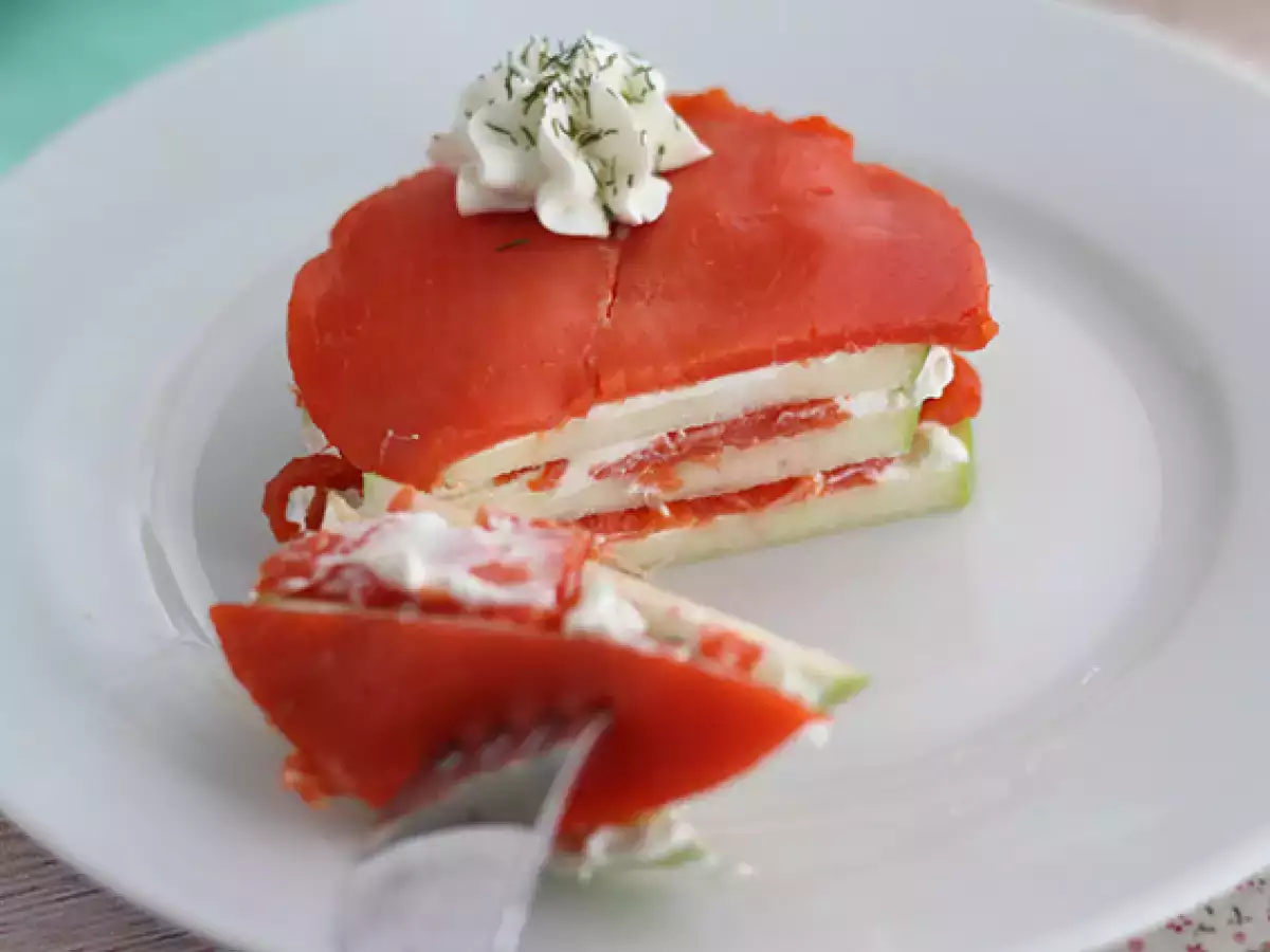 Yeşil Elmalı Somon Mille-Feuille Tarifi - fotoğraf 2