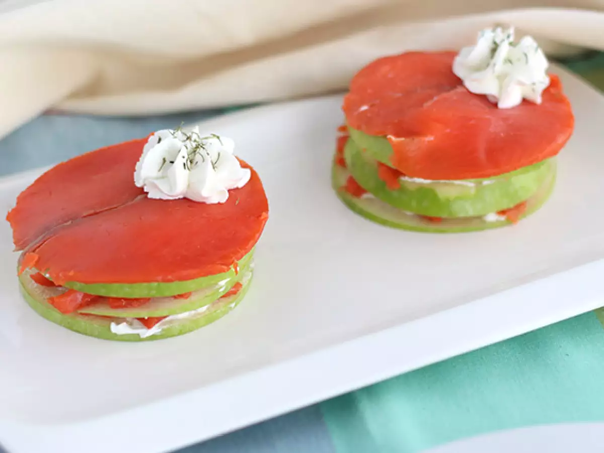 Yeşil Elmalı Somon Mille-Feuille Tarifi - fotoğraf 3