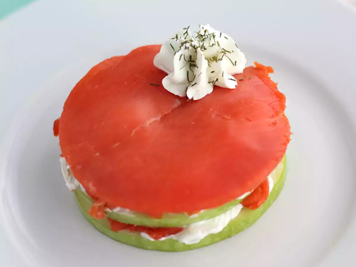 Yeşil Elmalı Somon Mille-Feuille Tarifi - fotoğraf 4