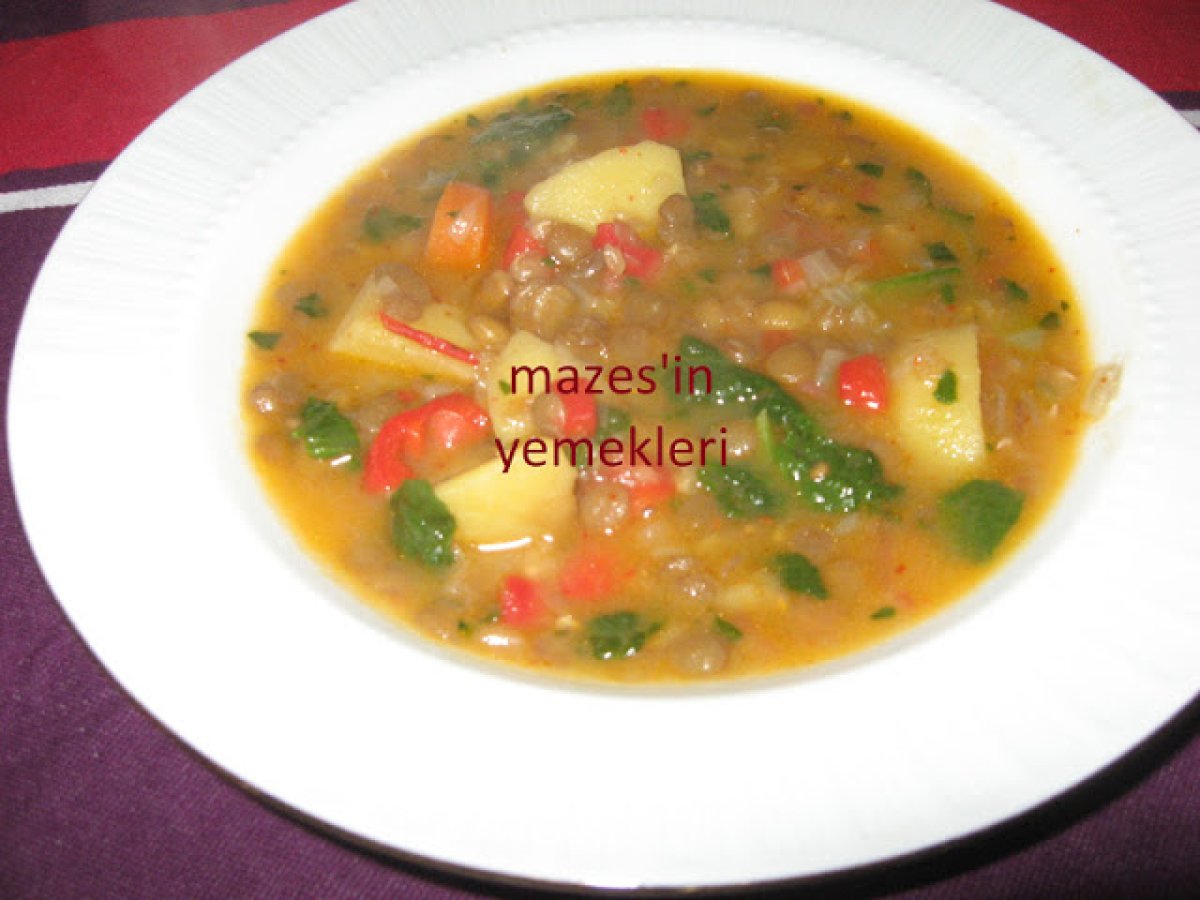 Yeşil mercimek -çok renkli