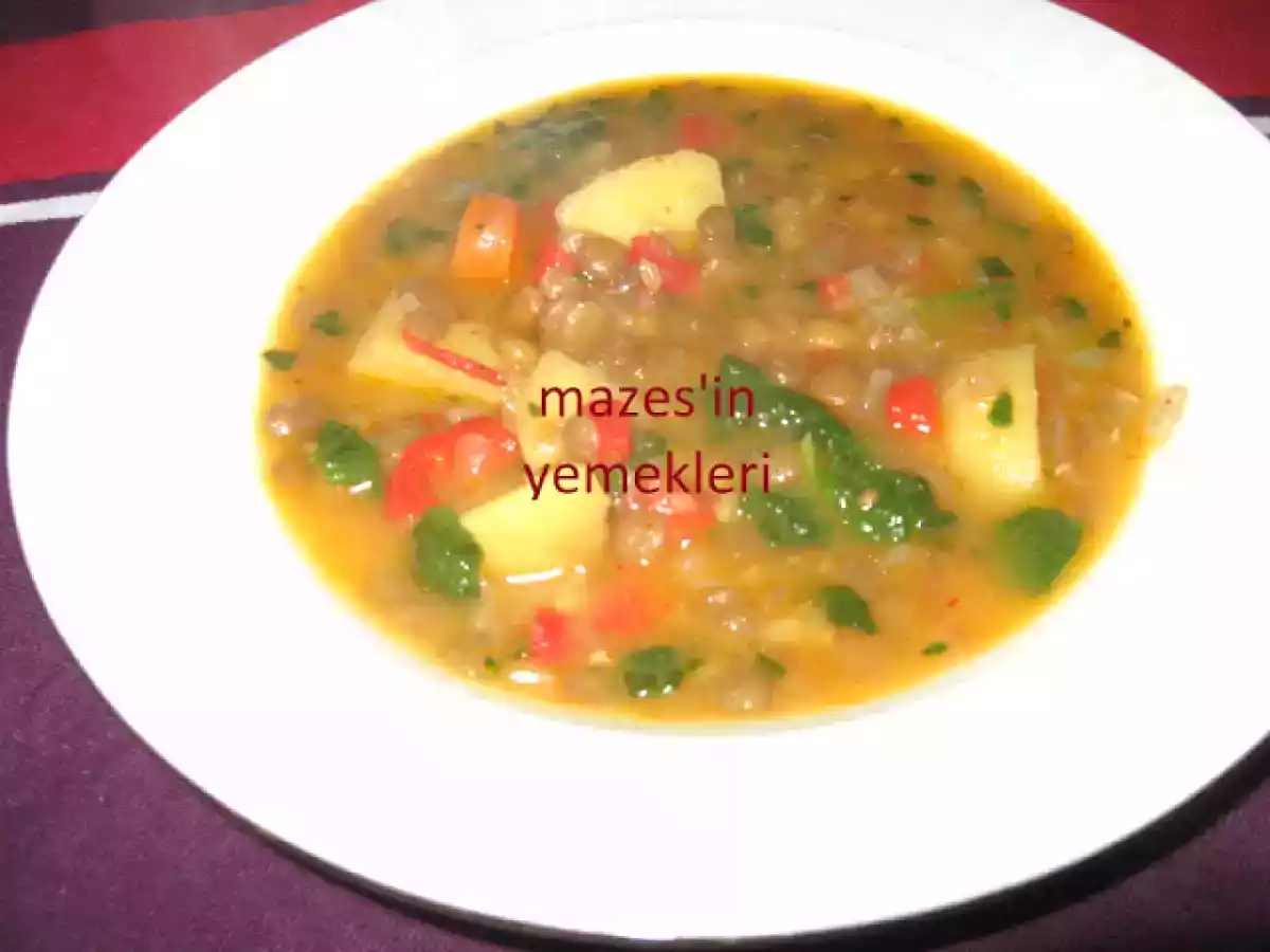Yeşil mercimek -çok renkli