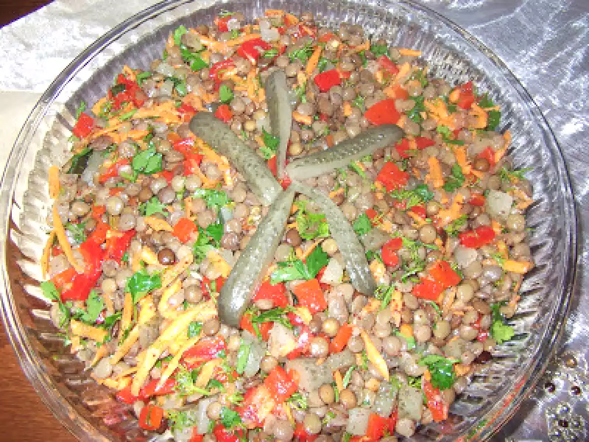 Yeşil mercimek salatası - fotoğraf 2