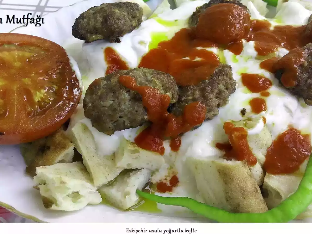 Yogurtlu kofte tarifi-Eskisehir usulu yogurtlu kofte -Gunun Menusu