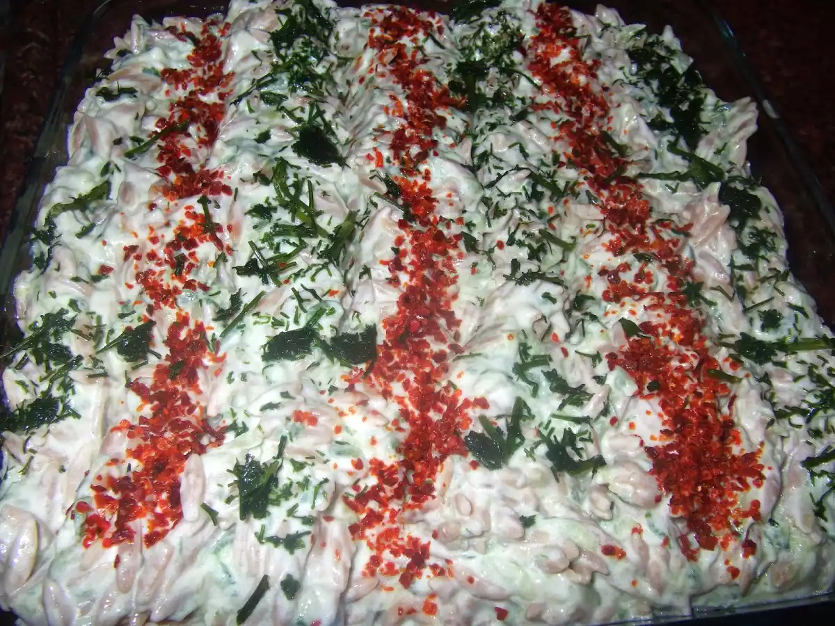 Yoğurtlu şehriye salatası