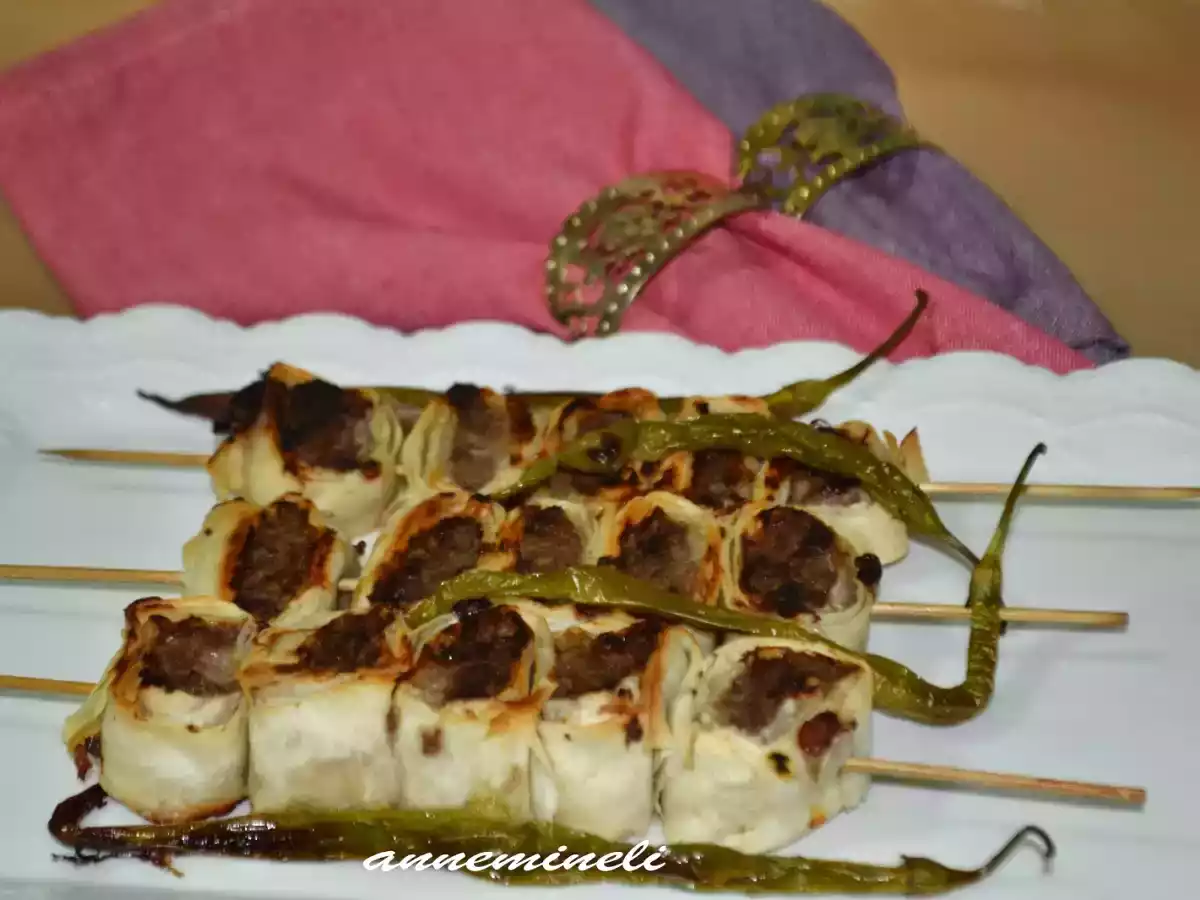 YUFKALI KÖFTE KEBABININ YAPILIŞI VE TARİFİ - fotoğraf 4