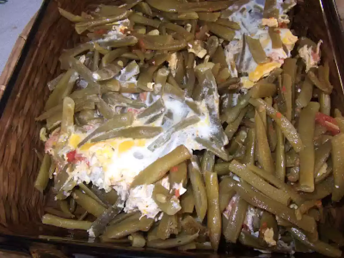 Yumurtalı dilme fasülye
