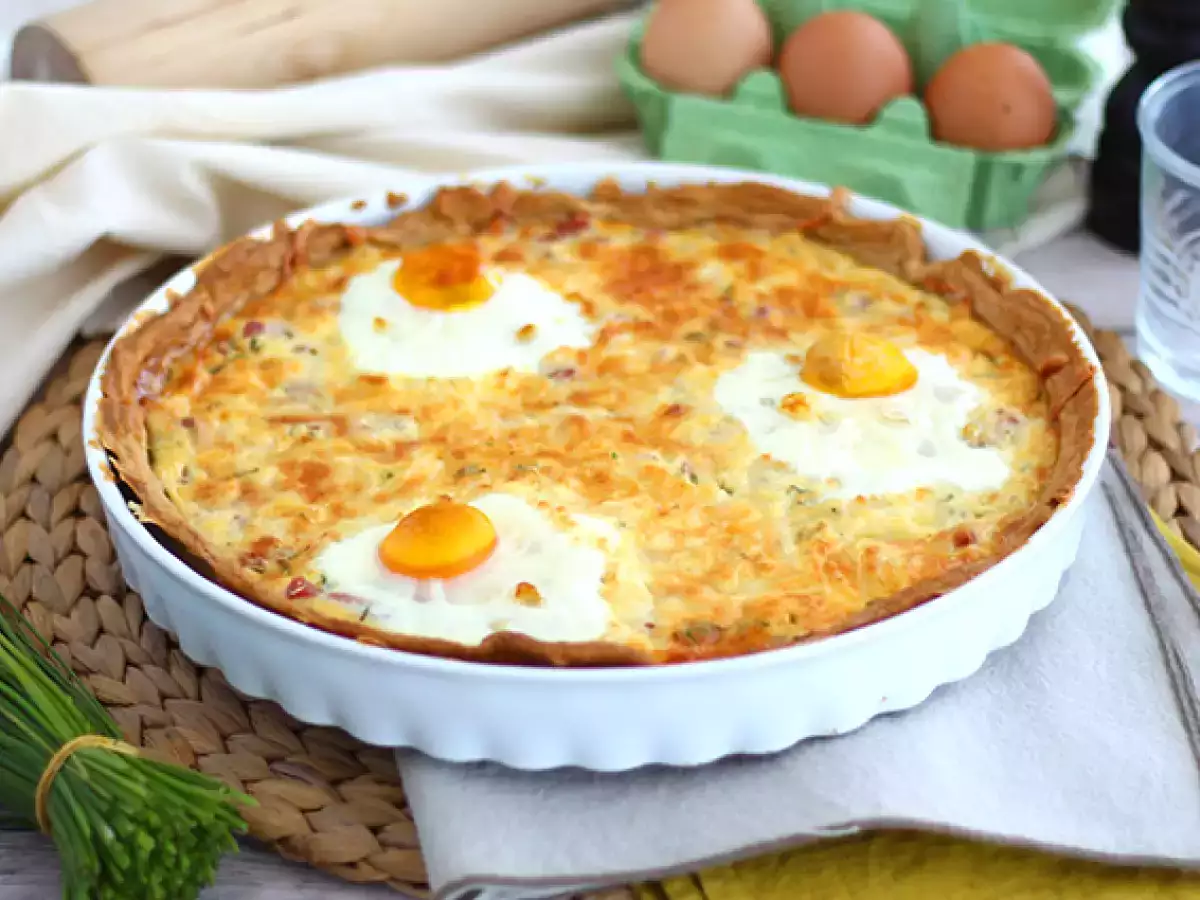 Yumurtalı ve jambonlu kiş - fotoğraf 2