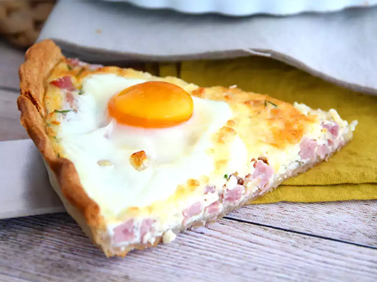 Yumurtalı ve jambonlu kiş - fotoğraf 3