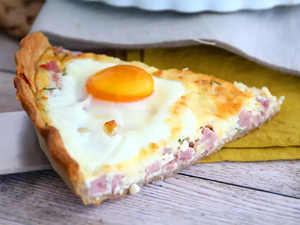 Yumurtalı ve Jambonlu Kiş Tarifi - fotoğraf 3