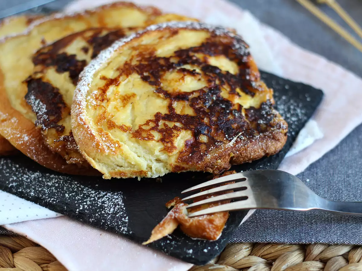 Yumuşacık ve çıtır briyoş tost (Brioche perdue) - fotoğraf 2
