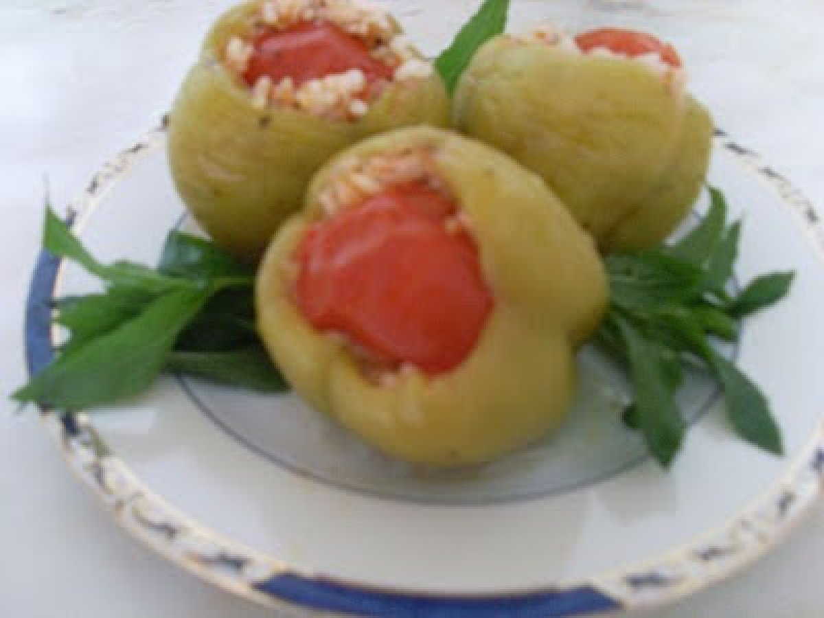 ZEYTİNYAĞLI BİBER DOLMASI