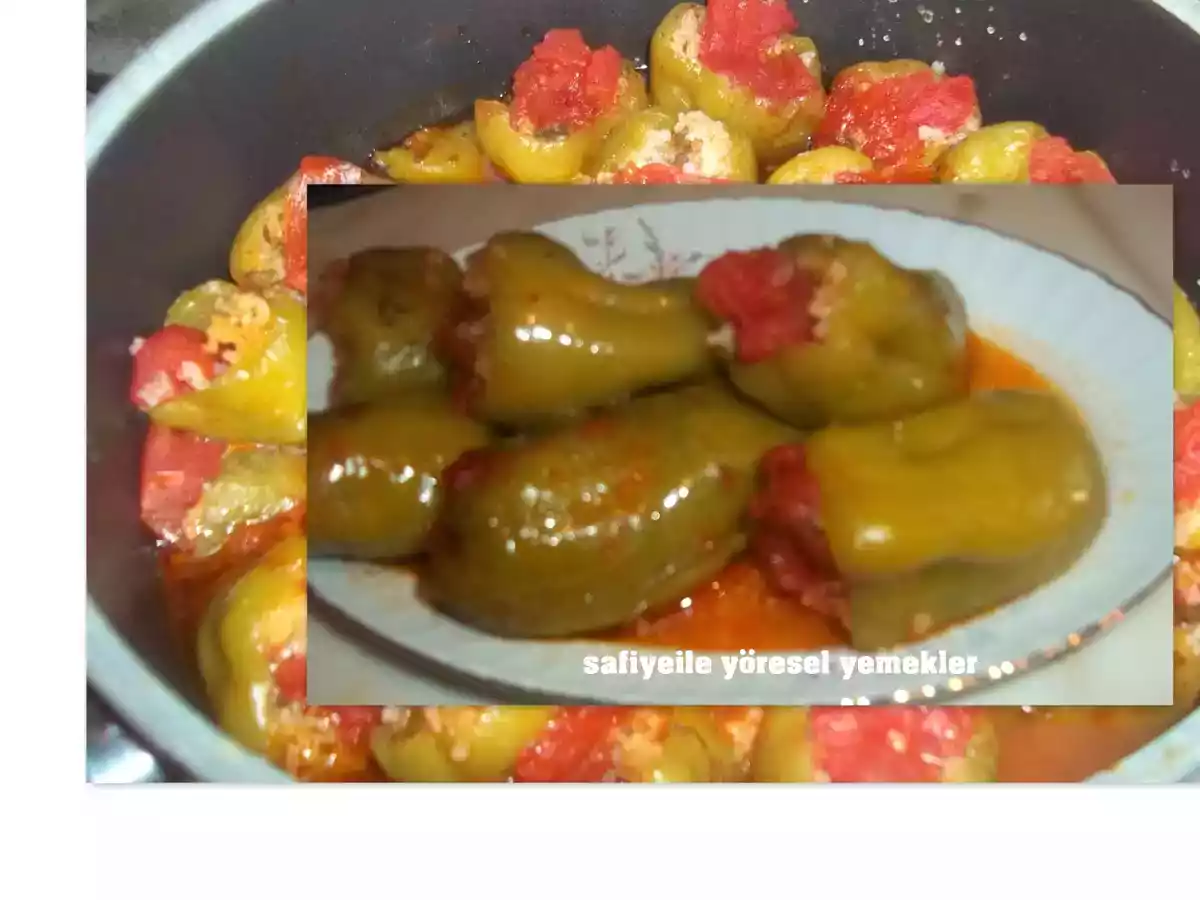 Zeytin yağlı biber dolması