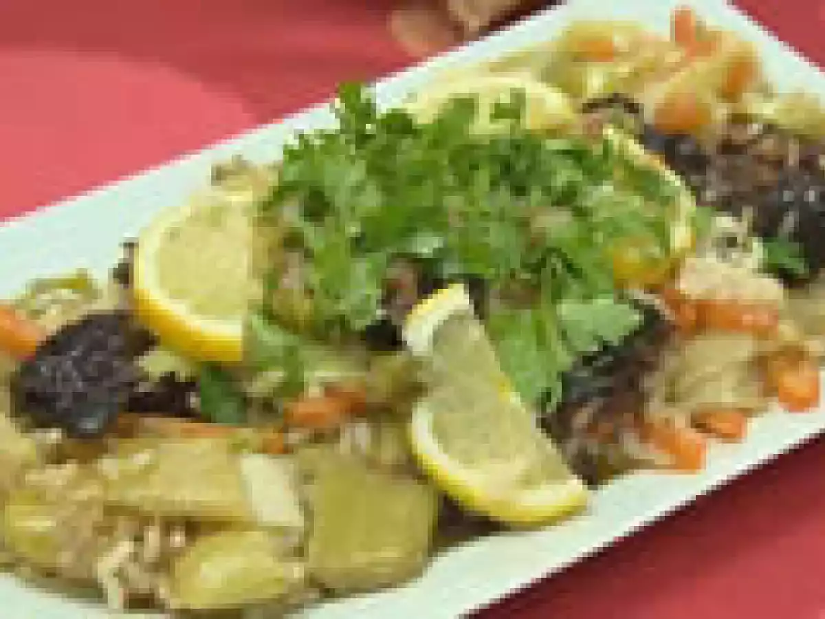 Zeytinyağlı kuru erikli pırasa tarifi